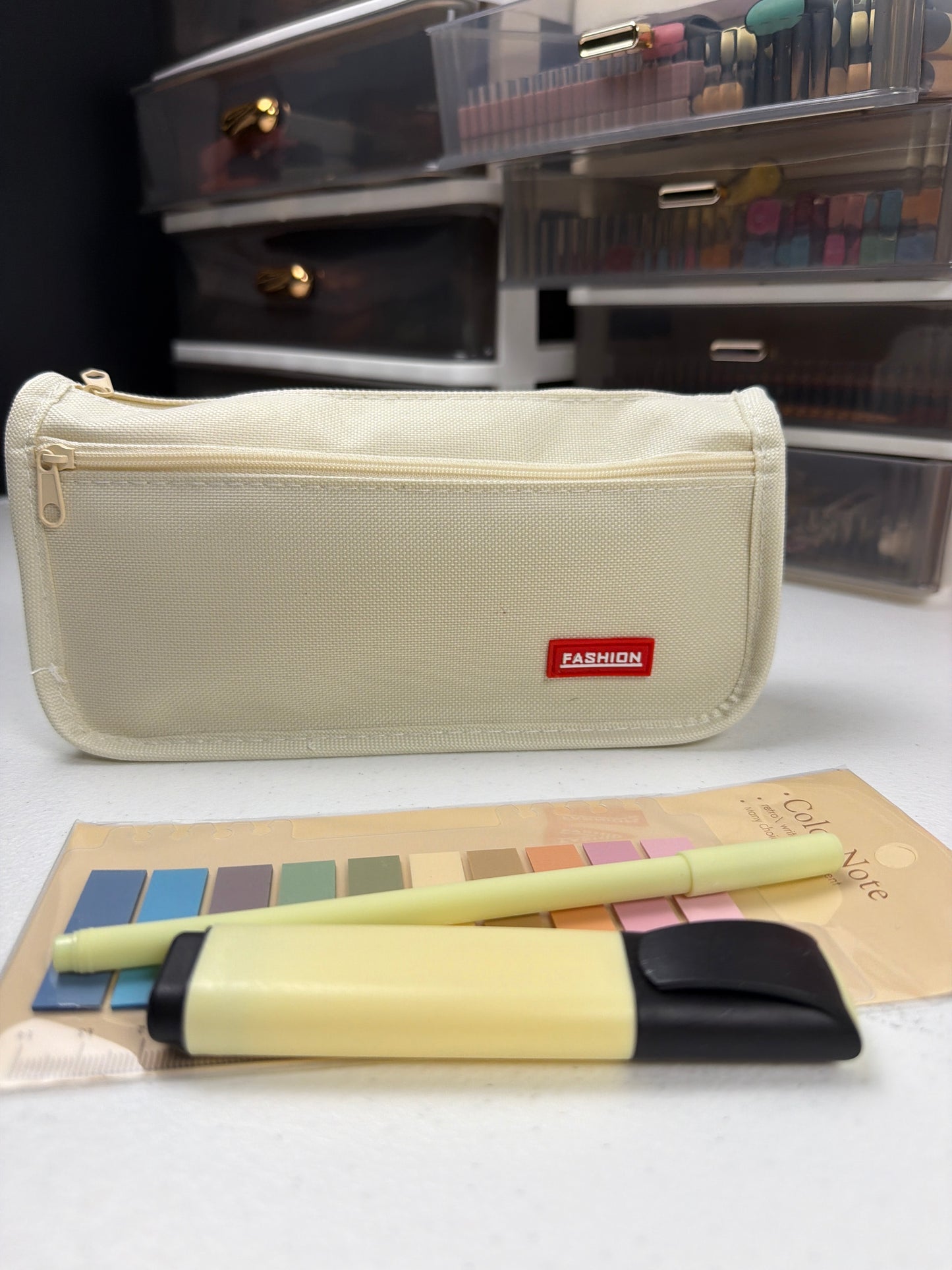 Minimalist Canvas Pencil Case (3 Colors)