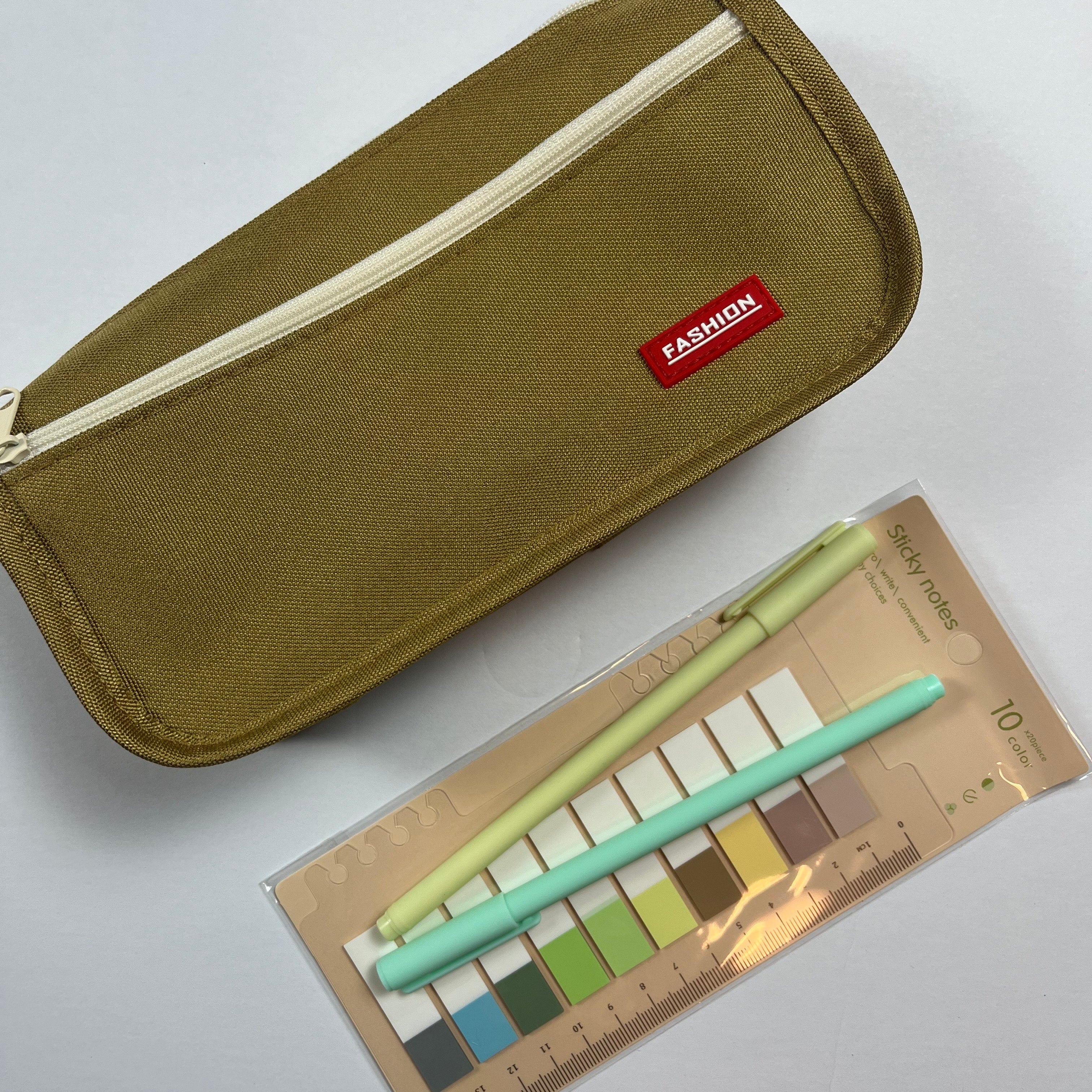 Minimalist Canvas Pencil Case (3 Colors)