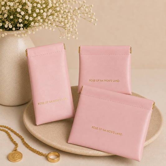 Luxury Minimalist Travel Pouch Set – 3 Matching Cosmetic & Accessories Cases