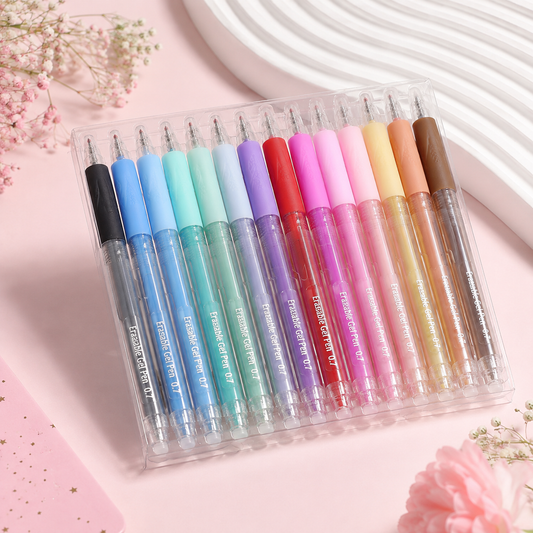 Colorful Erasable Gel Pens Set – Write, Erase & Create