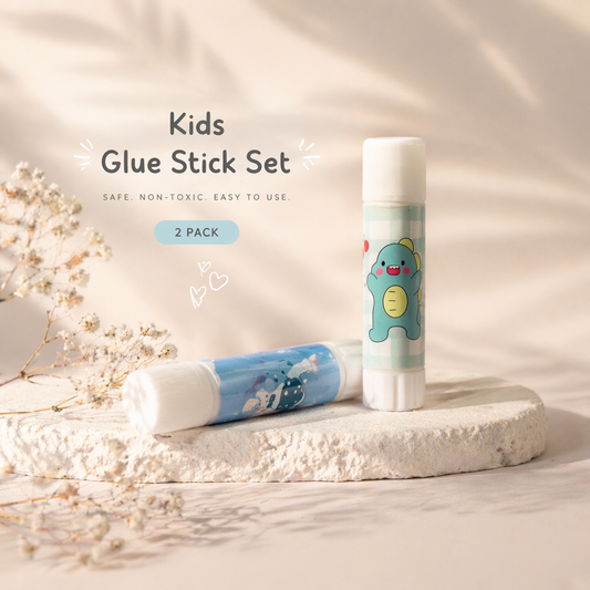 Kids Glue Stick Set – Cute School Supplies