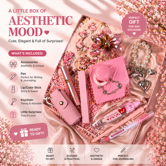 Aesthetic gift box available in different moods
