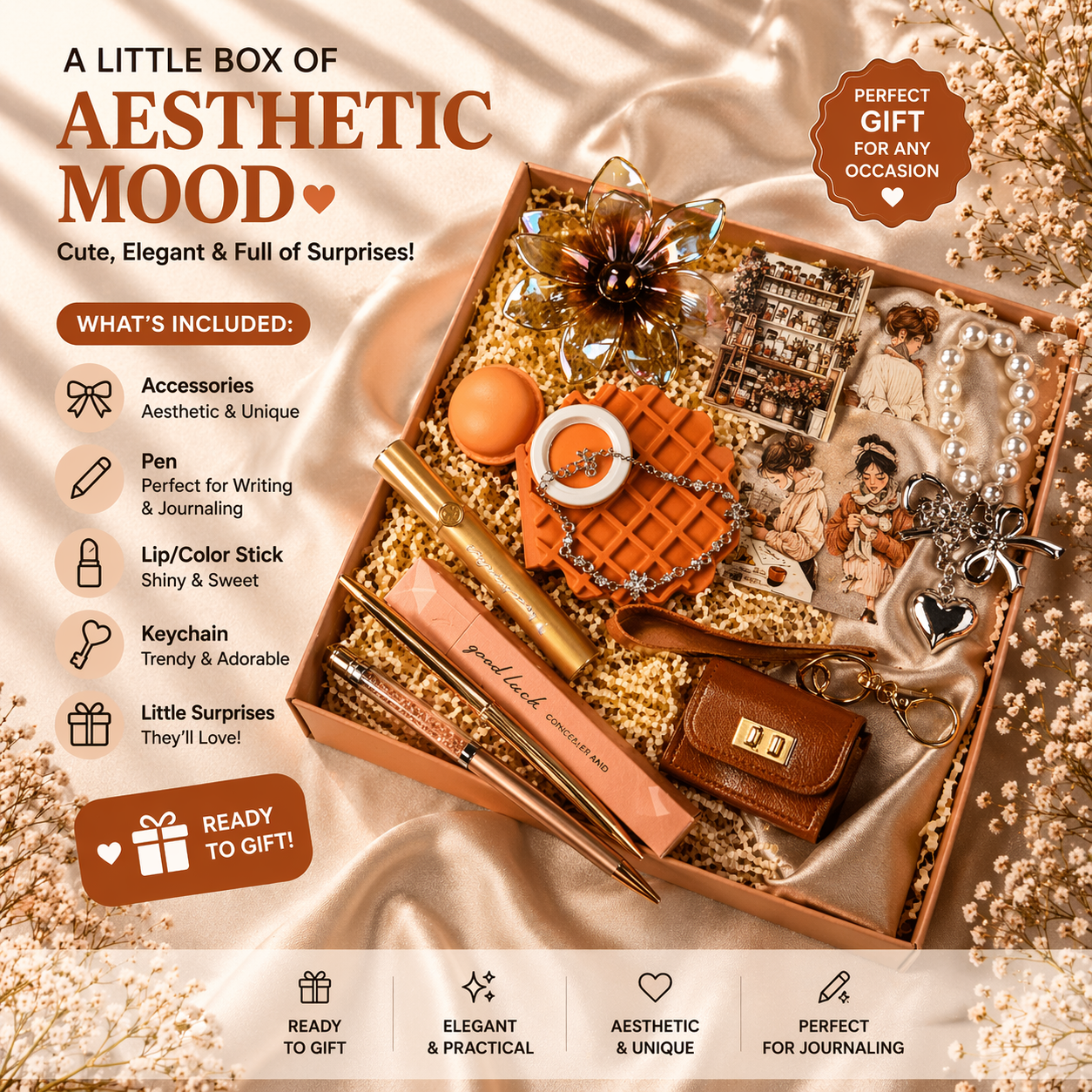Aesthetic gift box available in different moods