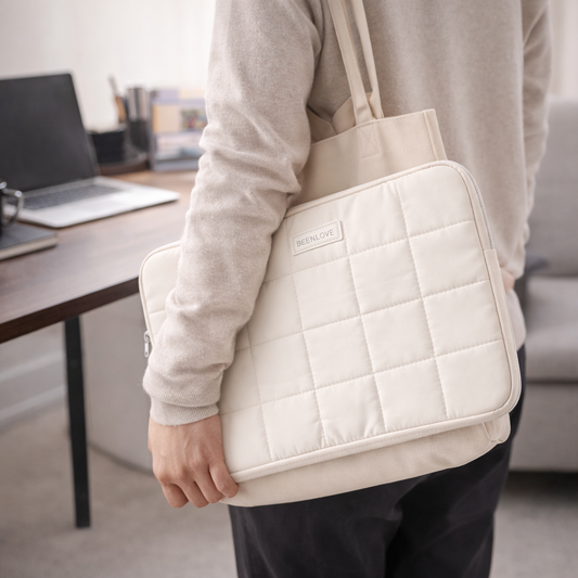 Premium Quilted Laptop Sleeve – Soft Padded Case (14” / 15.6”)