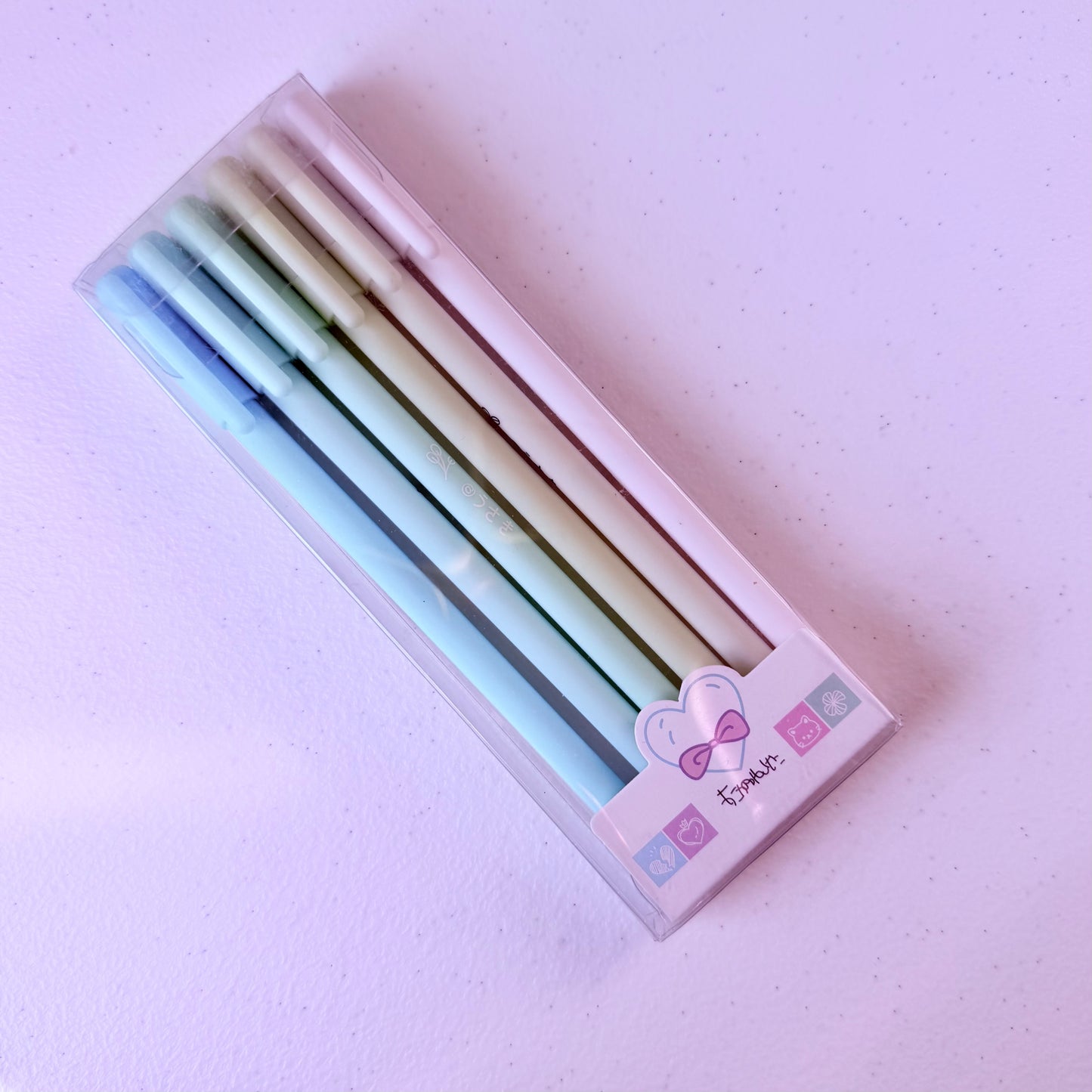 Pastel Aesthetic Gel Pen Set – 6 Soft Color Fine Tip Pens