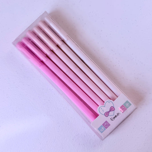Pastel Aesthetic Gel Pen Set – 6 Soft Color Fine Tip Pens