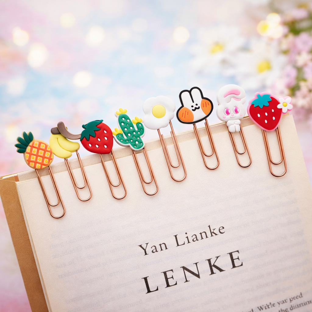 Cute Cartoon Paper Clips – Random Set of 6 | Planner & Journal Accessories